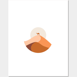 Desert Mountain Minimalist Landcape Posters and Art